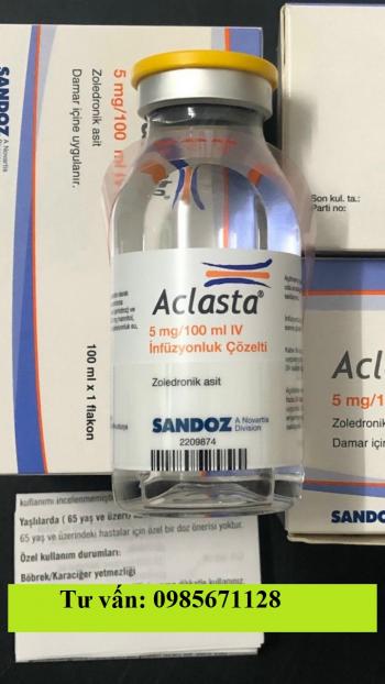 Thuốc Aclasta 5mg/100ml Acid Zoledronic giá bao nhiêu mua ở đâu