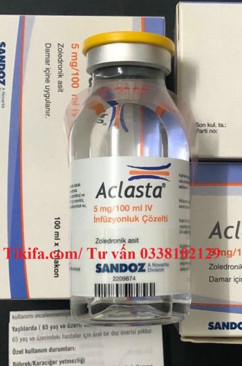 Thuốc Aclasta 5mg/100ml Acid Zoledronic giá bao nhiêu mua ở đâu