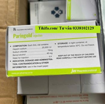 Thuốc Paringold Injection 25.000 IU/ 5 ml giá bao nhiêu mua ở đâu?