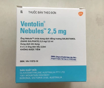 Thuốc Ventolin Nebules 2,5ml giá bao nhiêu mua ở đâu?
