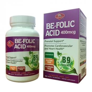 Be – folic acid 400 mcg – Bổ máu, bổ sung B9